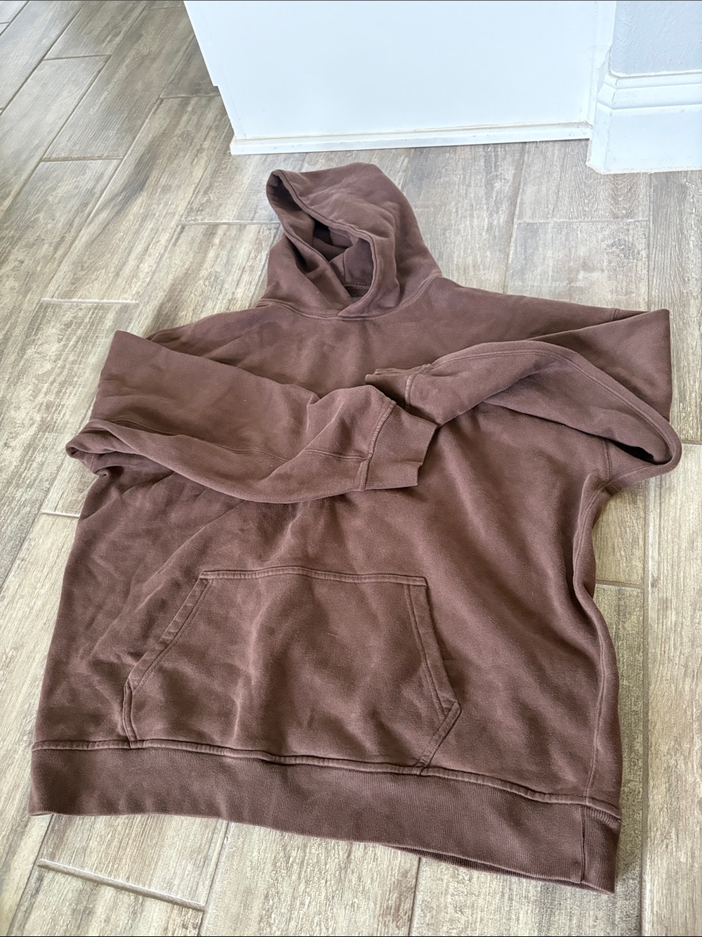 Abercrombie & Fitch Brown Hooded Sweatshirt